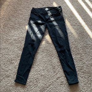 American Eagle distressed black skinny jeans